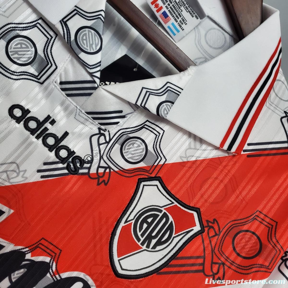 Retro River Plate 95/96 home Soccer Jersey