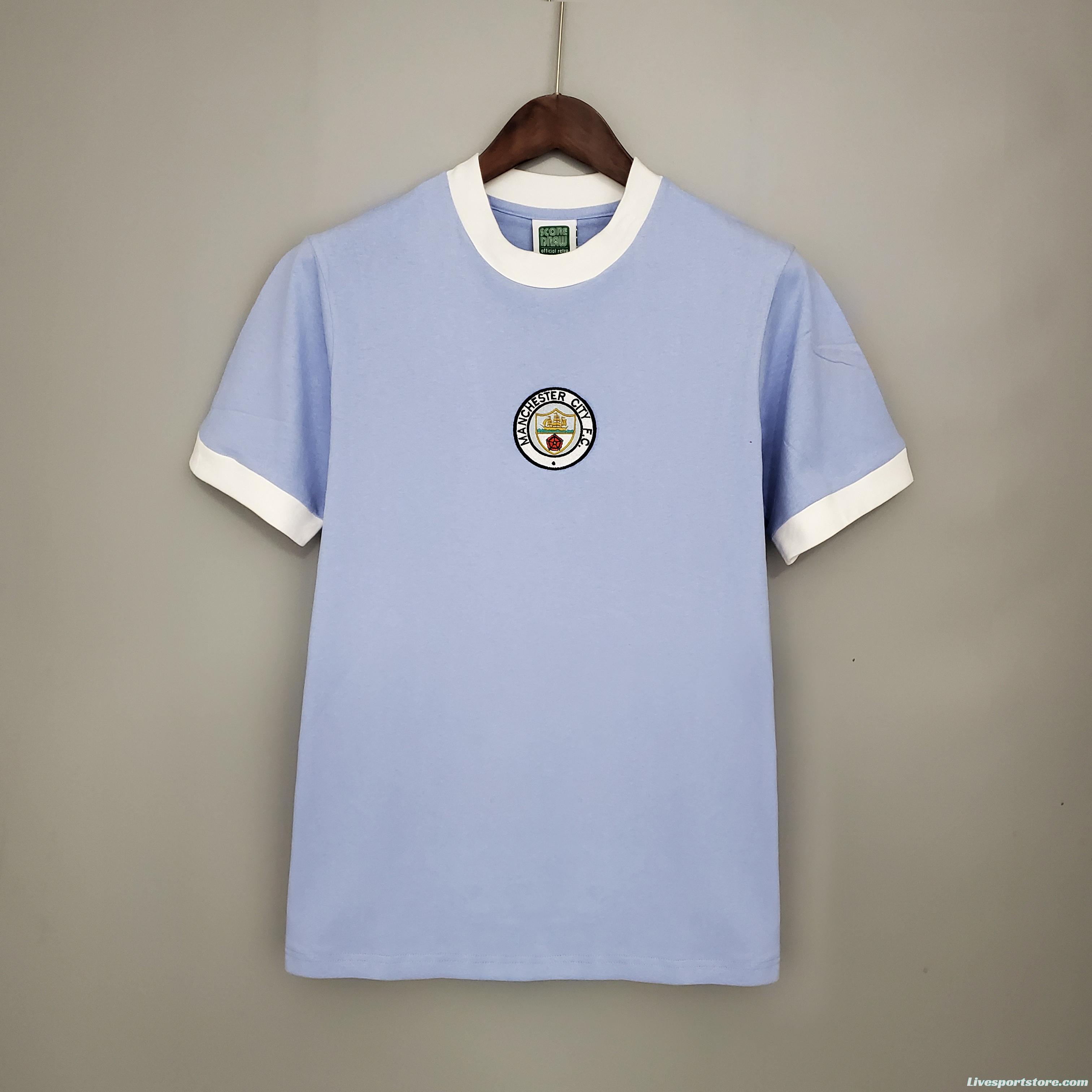 Retro Manchester City 1972 home Soccer Jersey