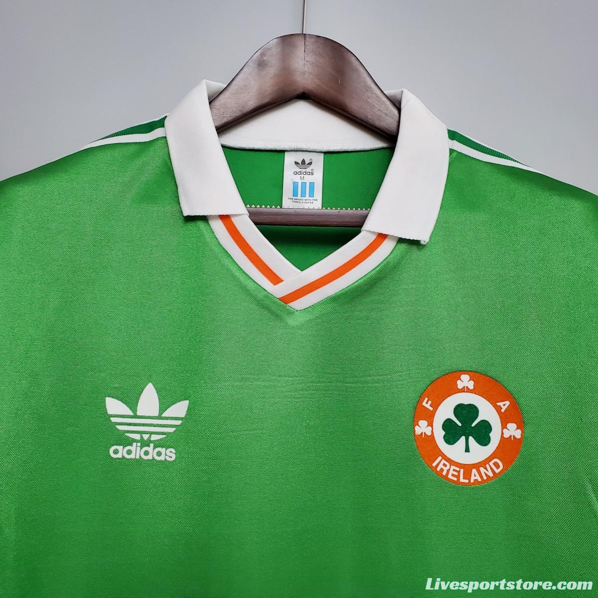 Retro 1988 Ireland home Soccer Jersey