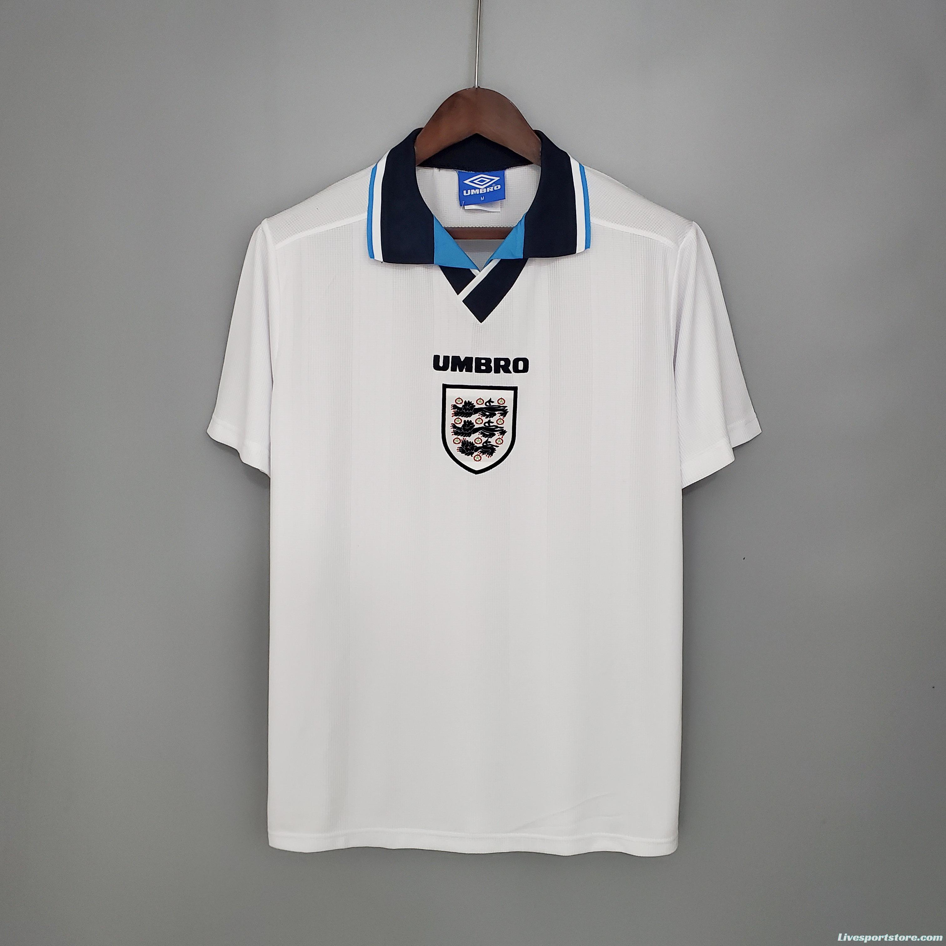 Retro England 1996 home Soccer Jersey