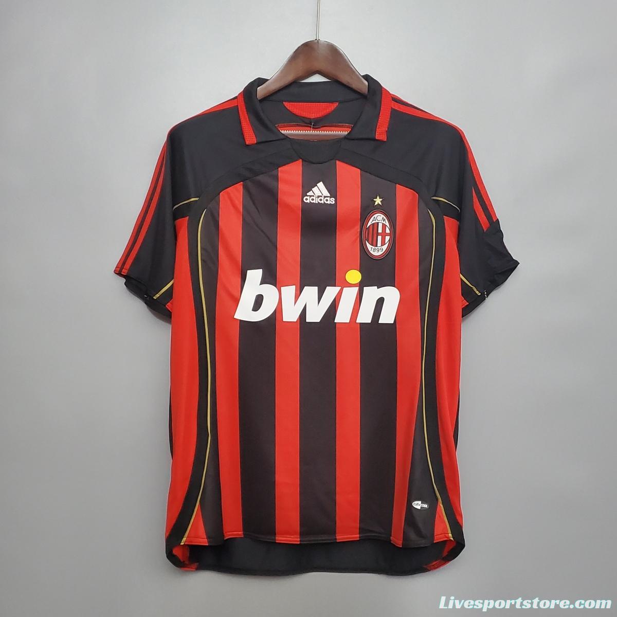 Retro 06/07 AC Milan home Soccer Jersey