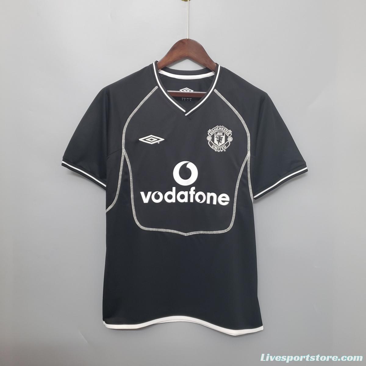 00/02 Manchester United Black Retro Soccer Jersey