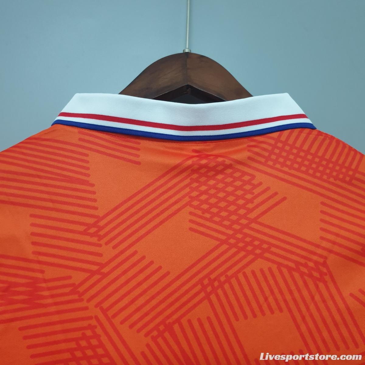 Netherlands 1991 retro shirt home Soccer Jersey