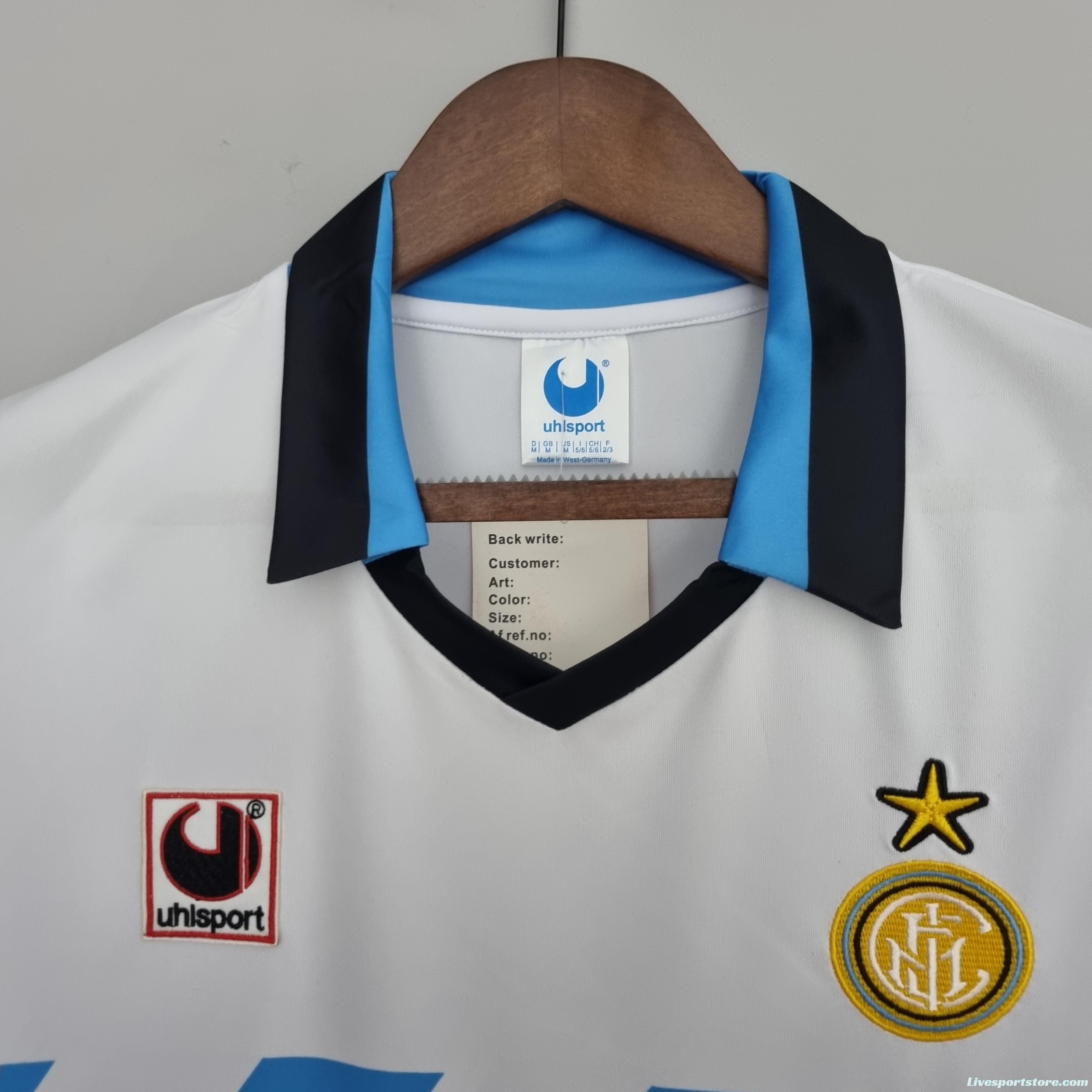 Retro 90/91 Inter Milan away Soccer Jersey