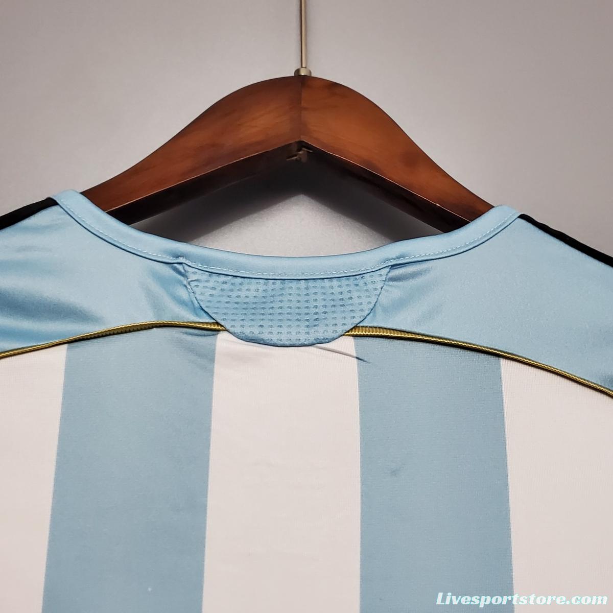 Retro 2006 Argentina home Soccer Jersey