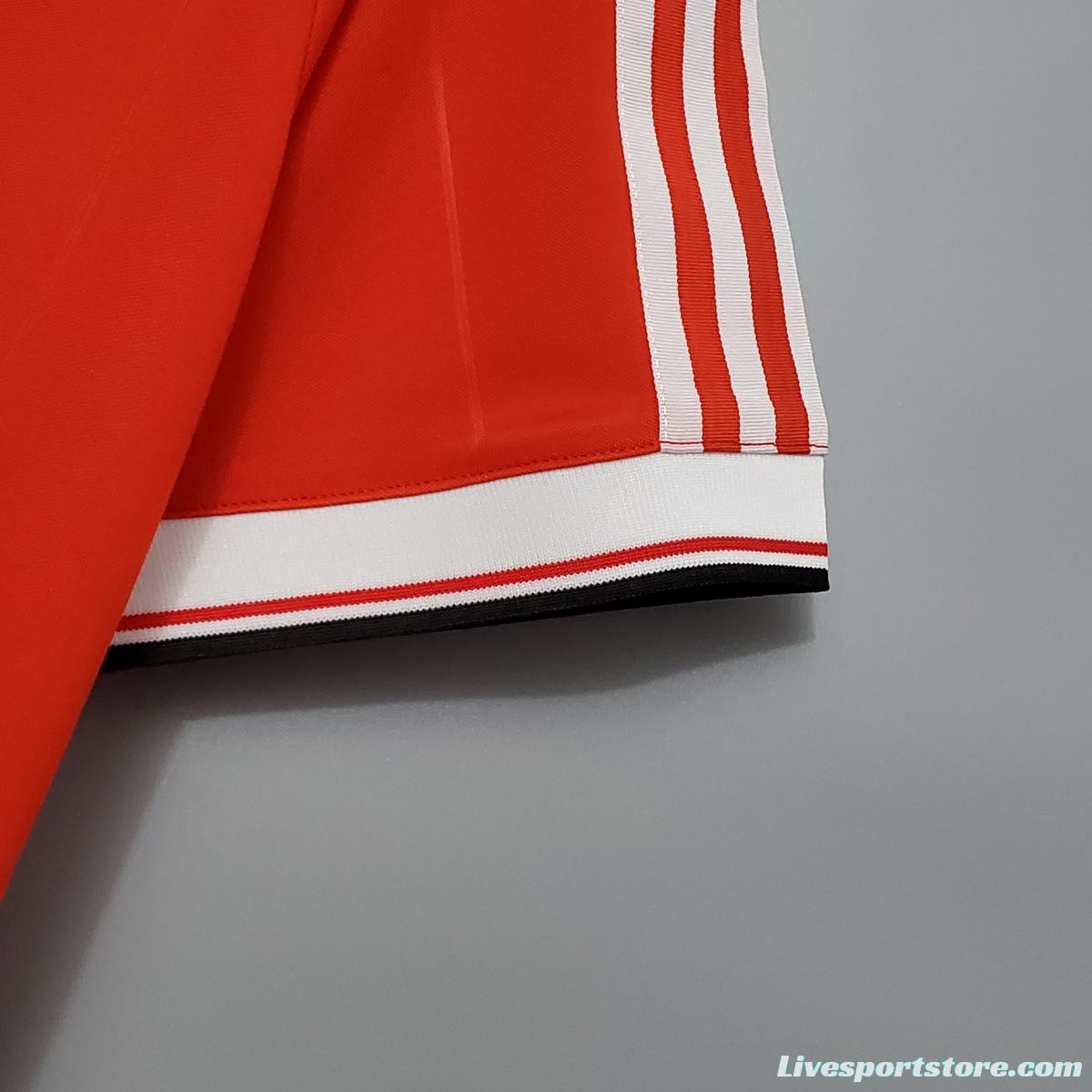 Retro 83/84 Manchester United home Soccer Jersey