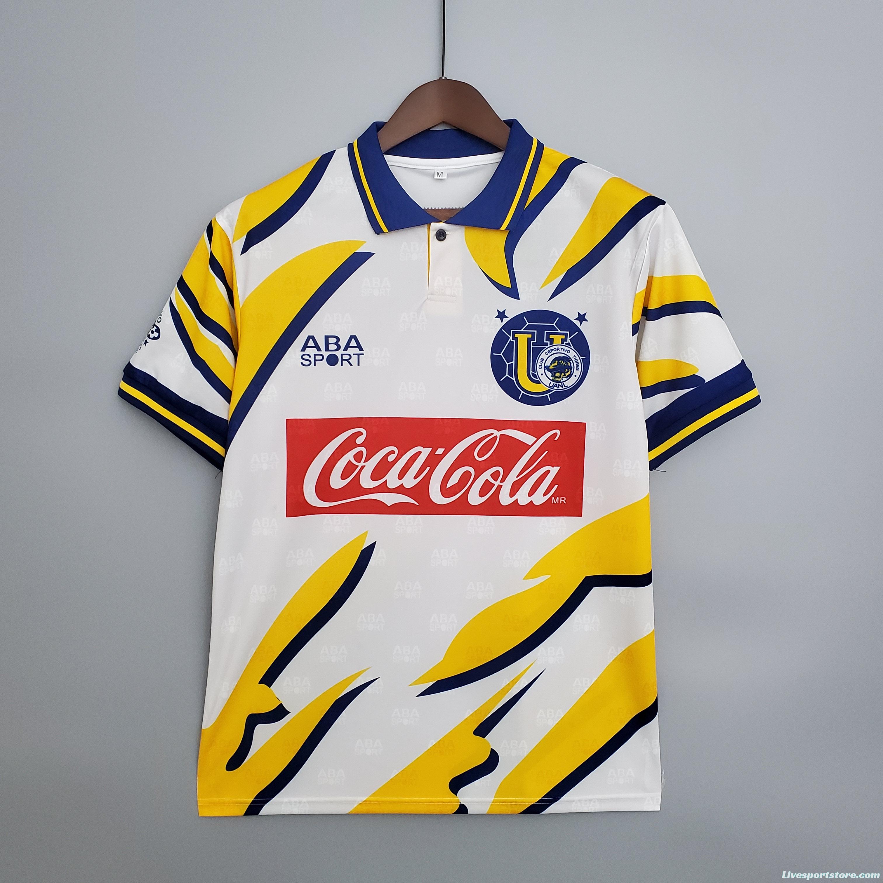 Retro 95/96 Tigres UANL Away White Jersey