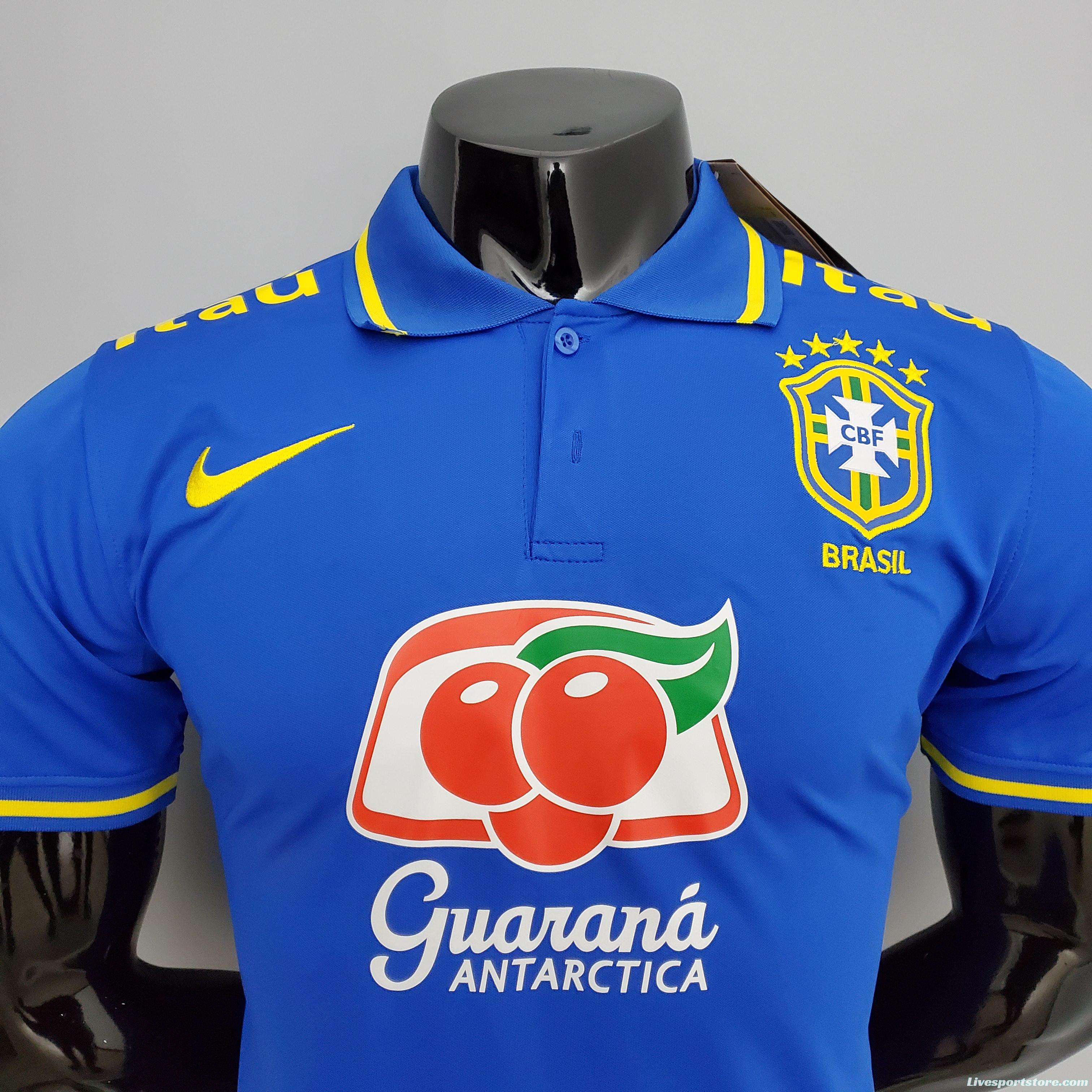 POLO Brazil Blue Soccer Jersey