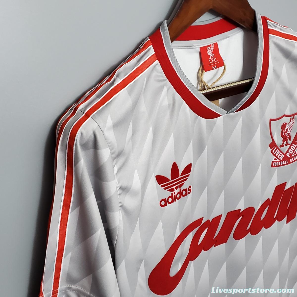 Retro 89/91 Liverpool away Soccer Jersey