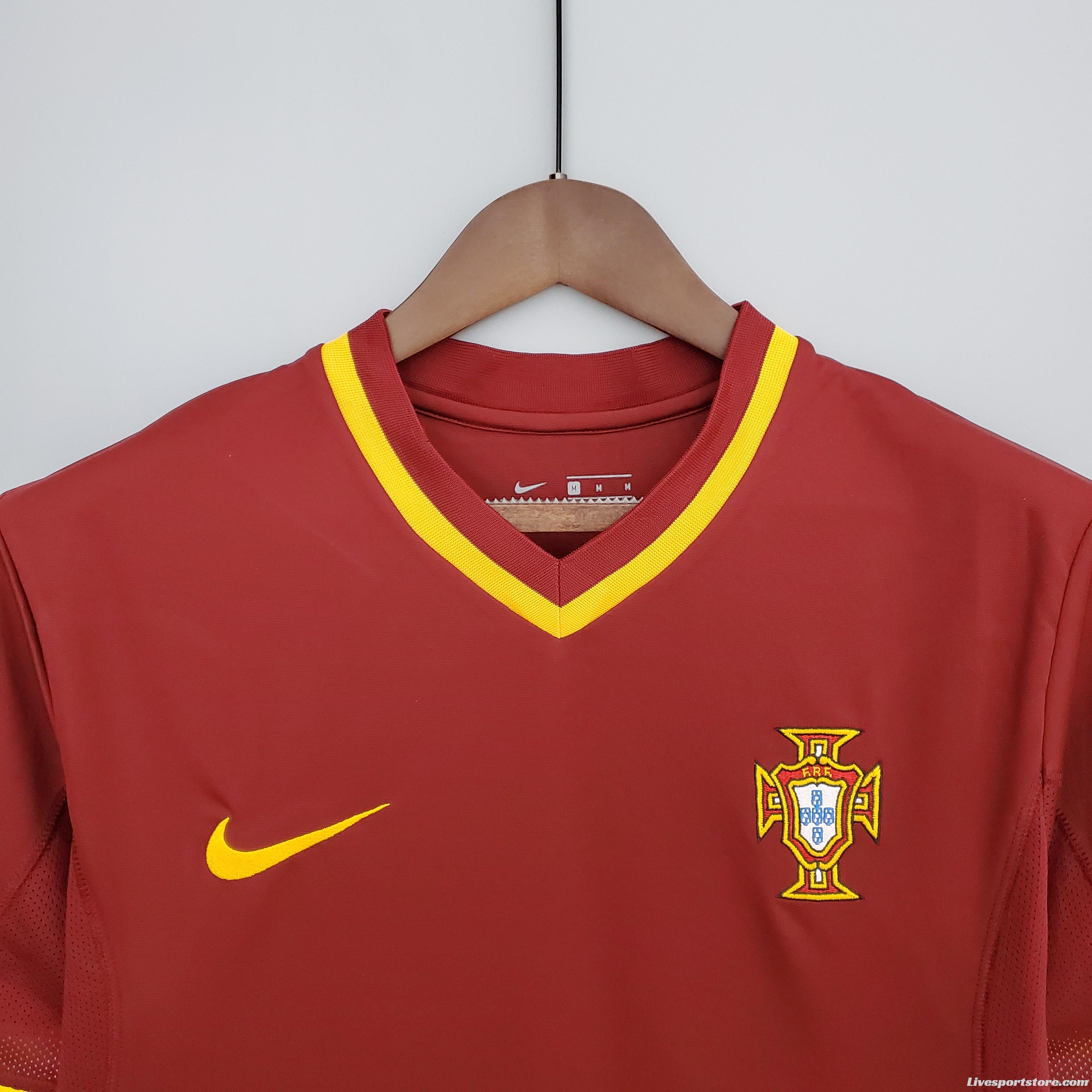 Retro 2000 Portugal home Soccer Jersey