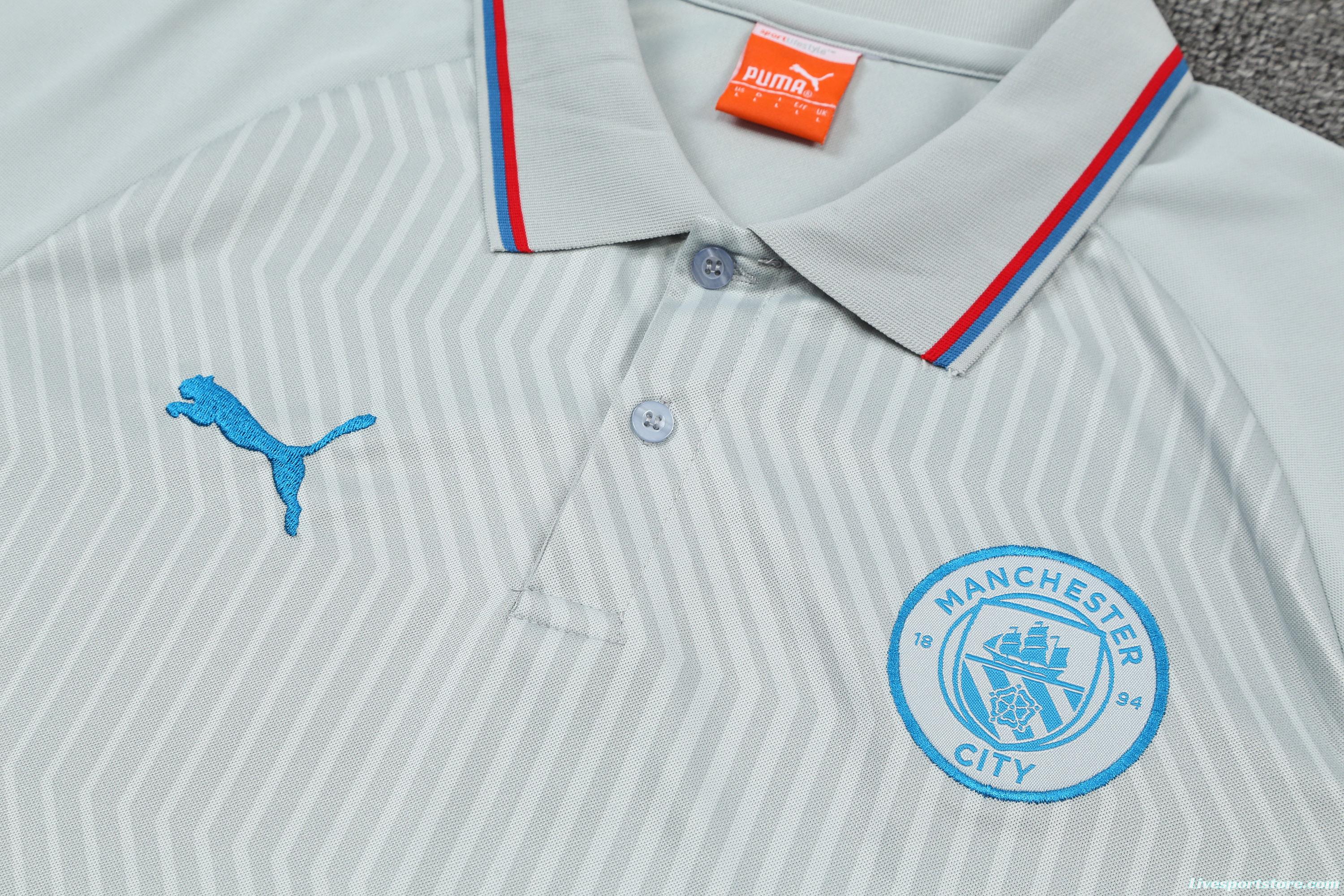 Manchester City POLO kit Light Grey (not supported to be sold separately)