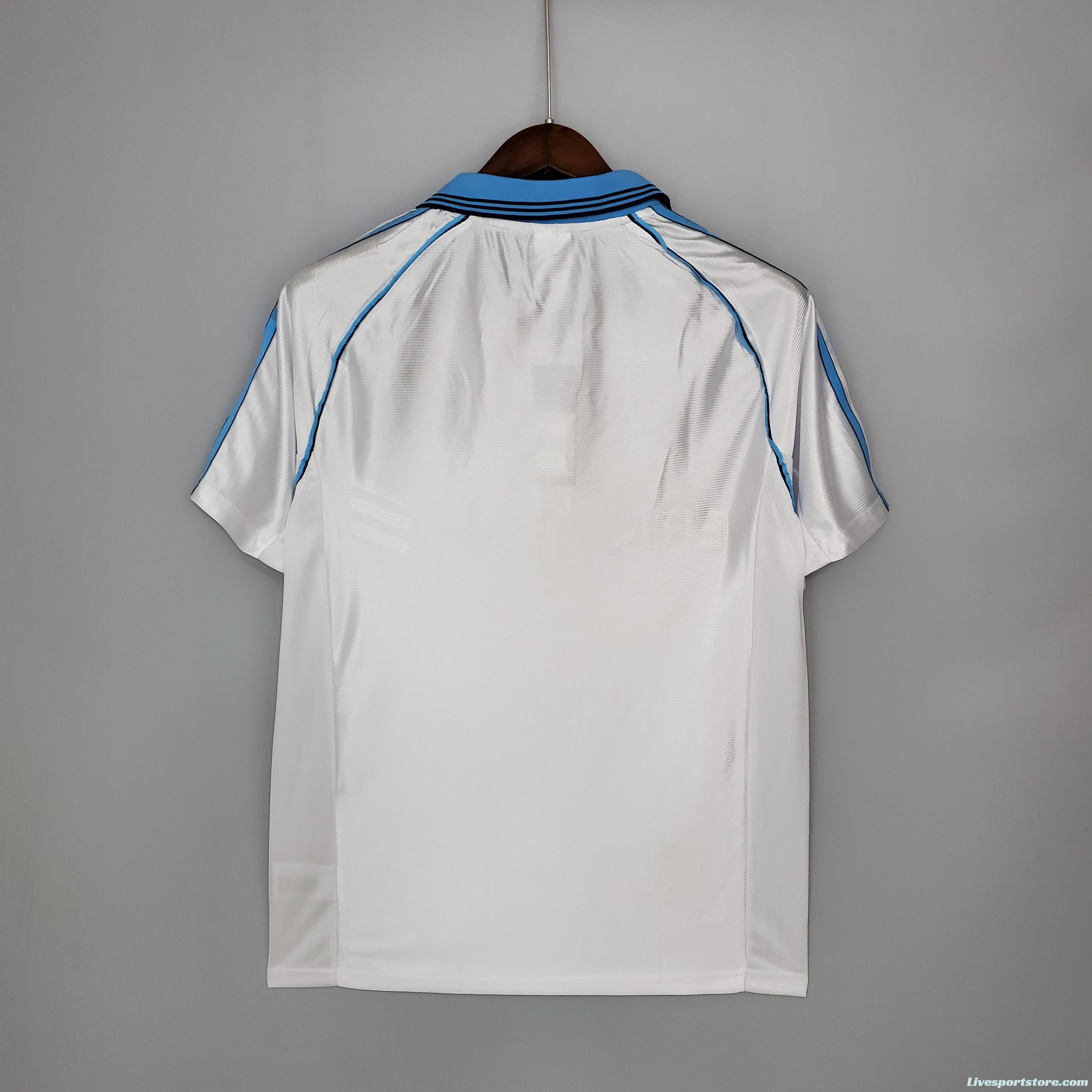 Retro 98/99 Marseille home Soccer Jersey