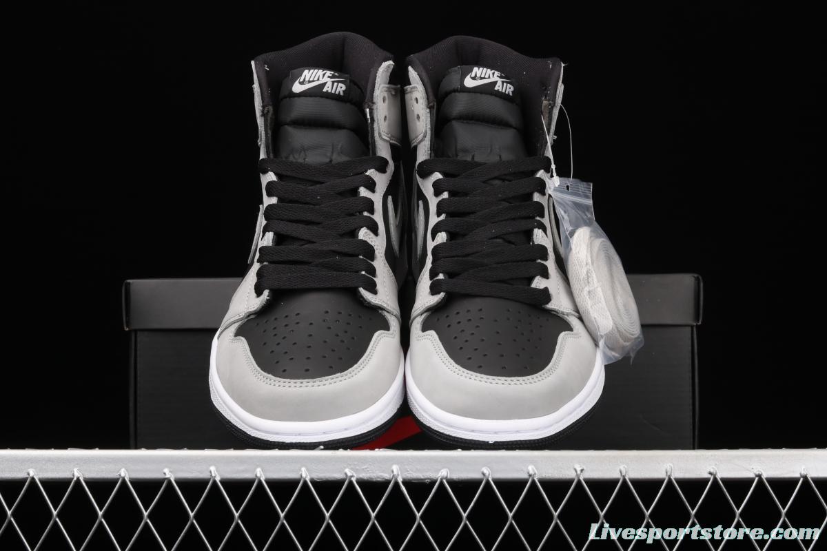 Air Jordan 1 High Gao Bang Gray Panda 555088-035