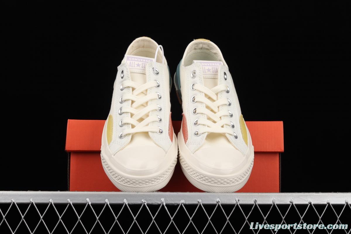 Converse Chuck 70s Tangram splicing low-top casual board shoes 572445C