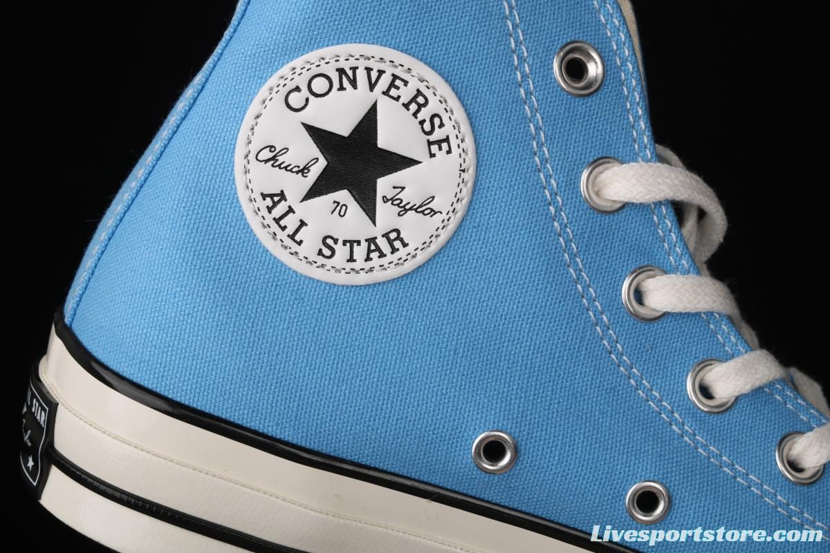 Converse Chuck 70s new spring color lake water blue matching high-top casual board shoes 171566C