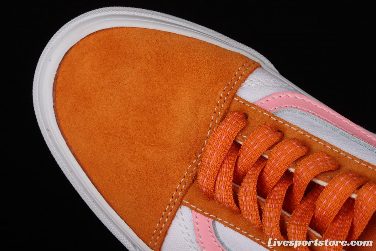 Vans Old Skool official website correct version 2021 orange soda 2.0low-top casual board shoes VN0A38G19XE