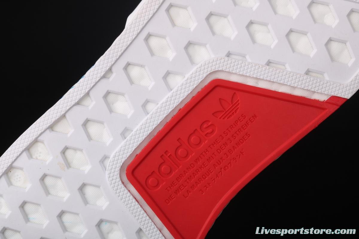 Adidas NMD R1 Boost V2 FY1439 second generation elastic knitted surface popcorn running shoes