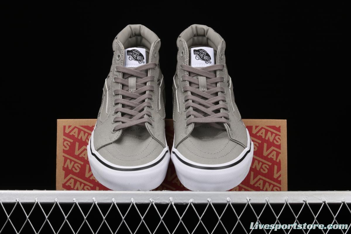 Vans Sk8-Hi Vlt Lx YaNIKEes Yankees co-branded high-top casual canvas shoes VN0A4CS5W43