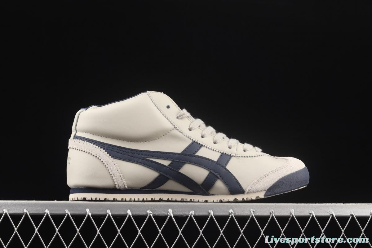 OnitsukaTiger Mexico 66 Mid Runner leather Zhongbang casual running shoes DL409-1659