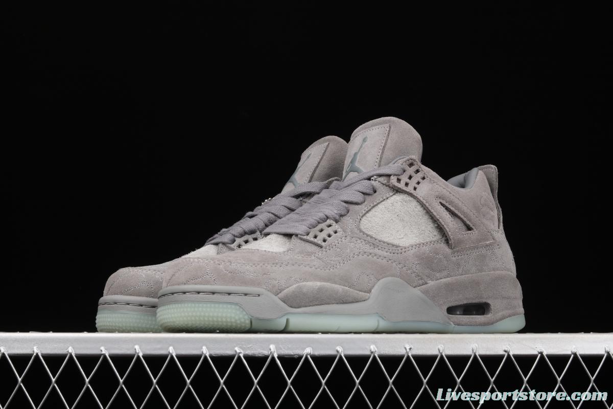 Air Jordan 4 Cool Grey cool gray suede night glossy soled basketball shoes 930155-003