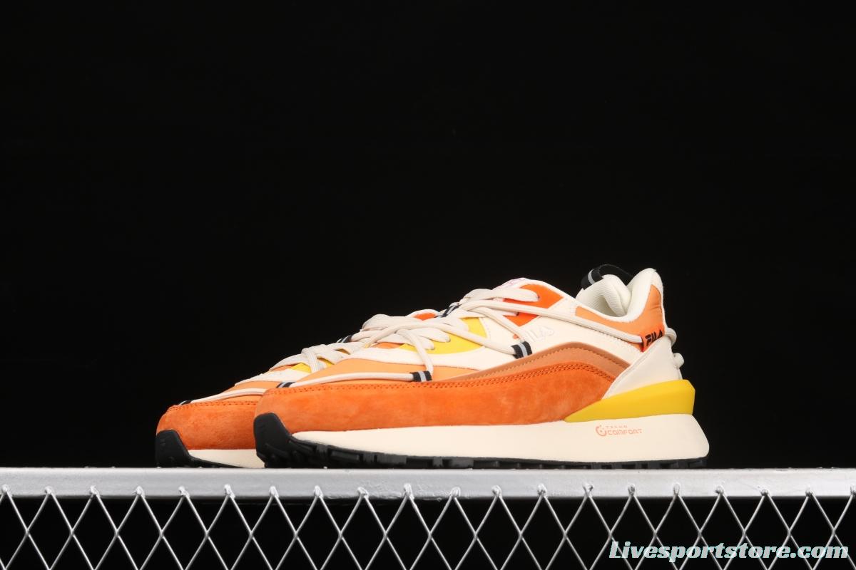 Fila Jogger spring and summer style orange soda hit color couple sports shoes T12W111108FGA