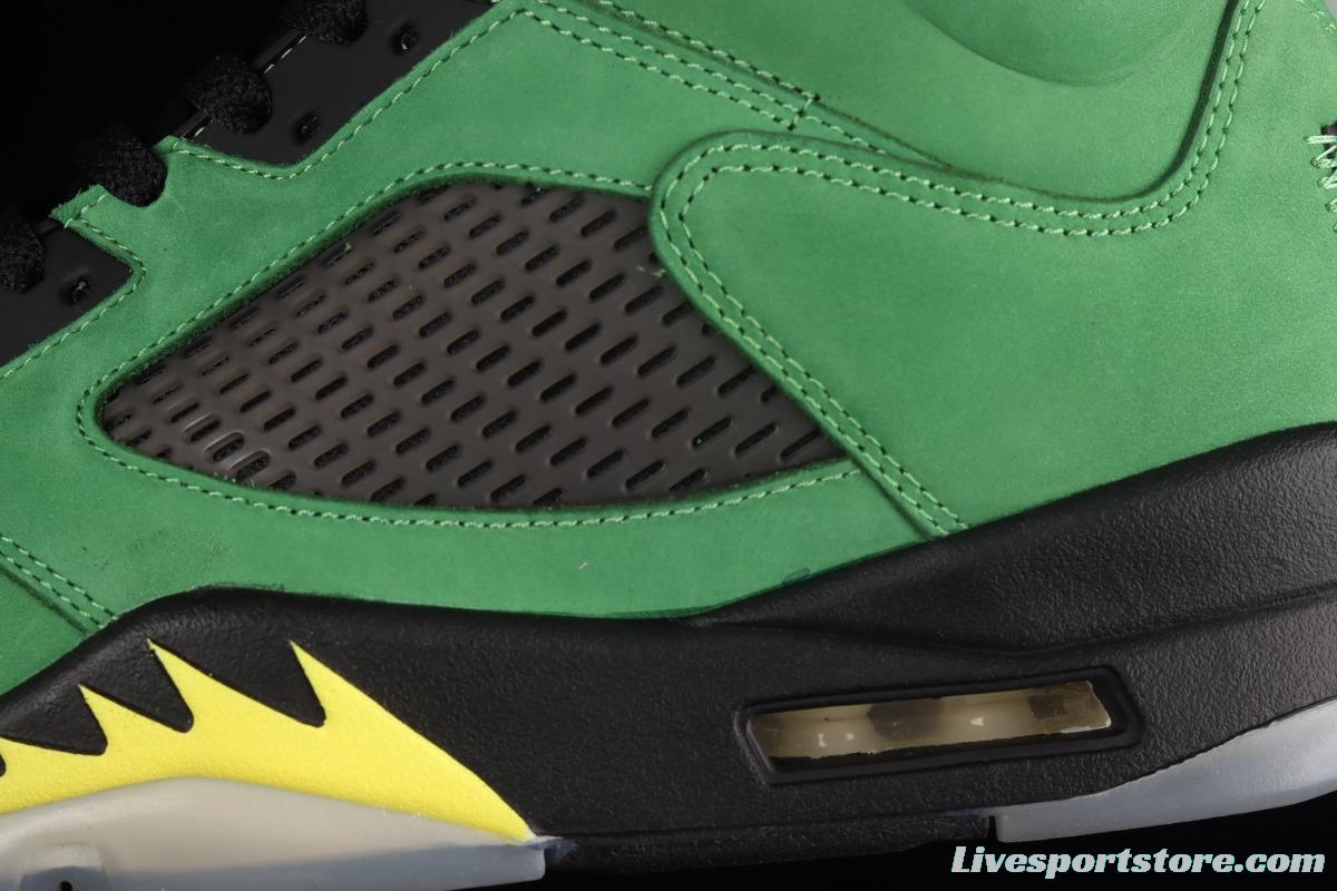 Air Jordan 5 SE Oregon Ducks Oregon Apple Green CK6631-307