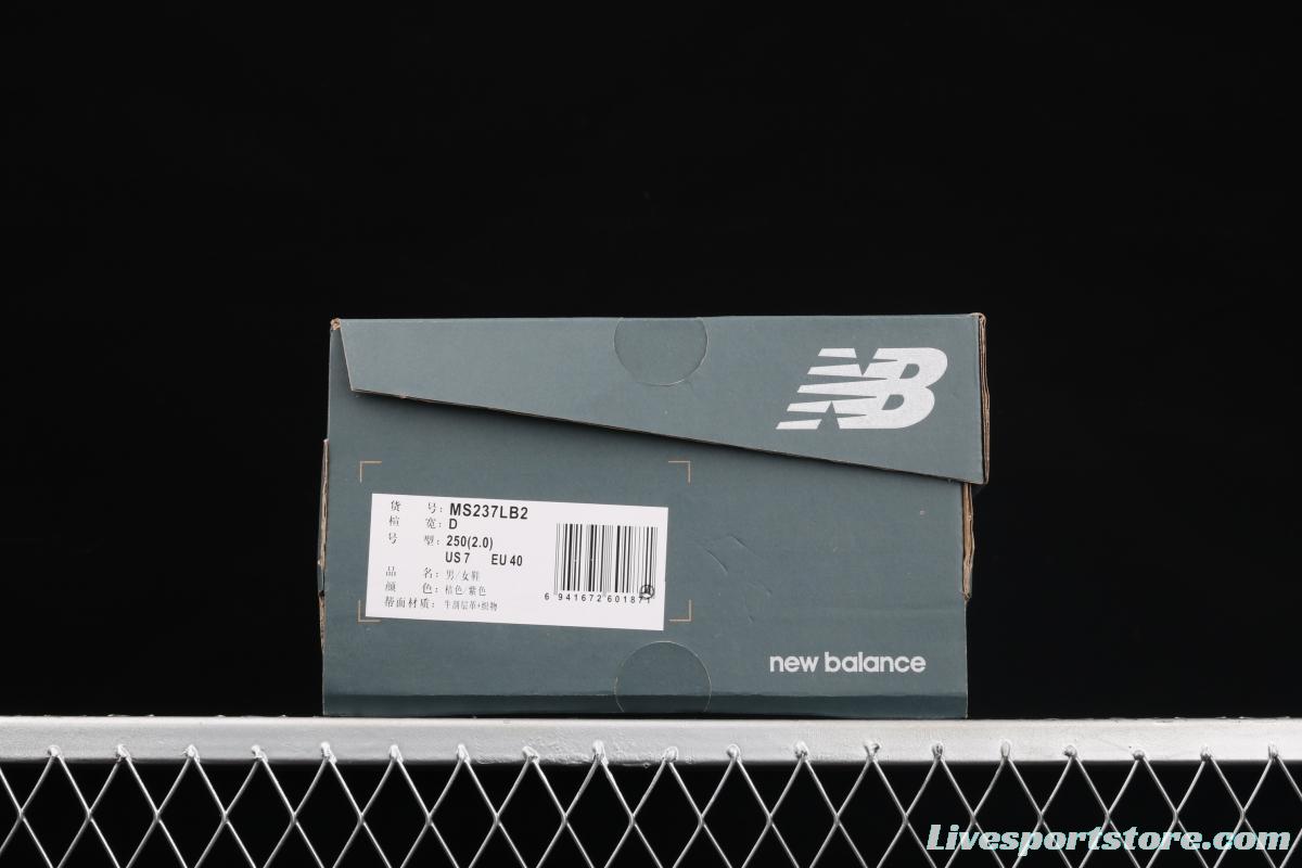 New Balance MS237 series retro leisure sports jogging shoes MS237LB2