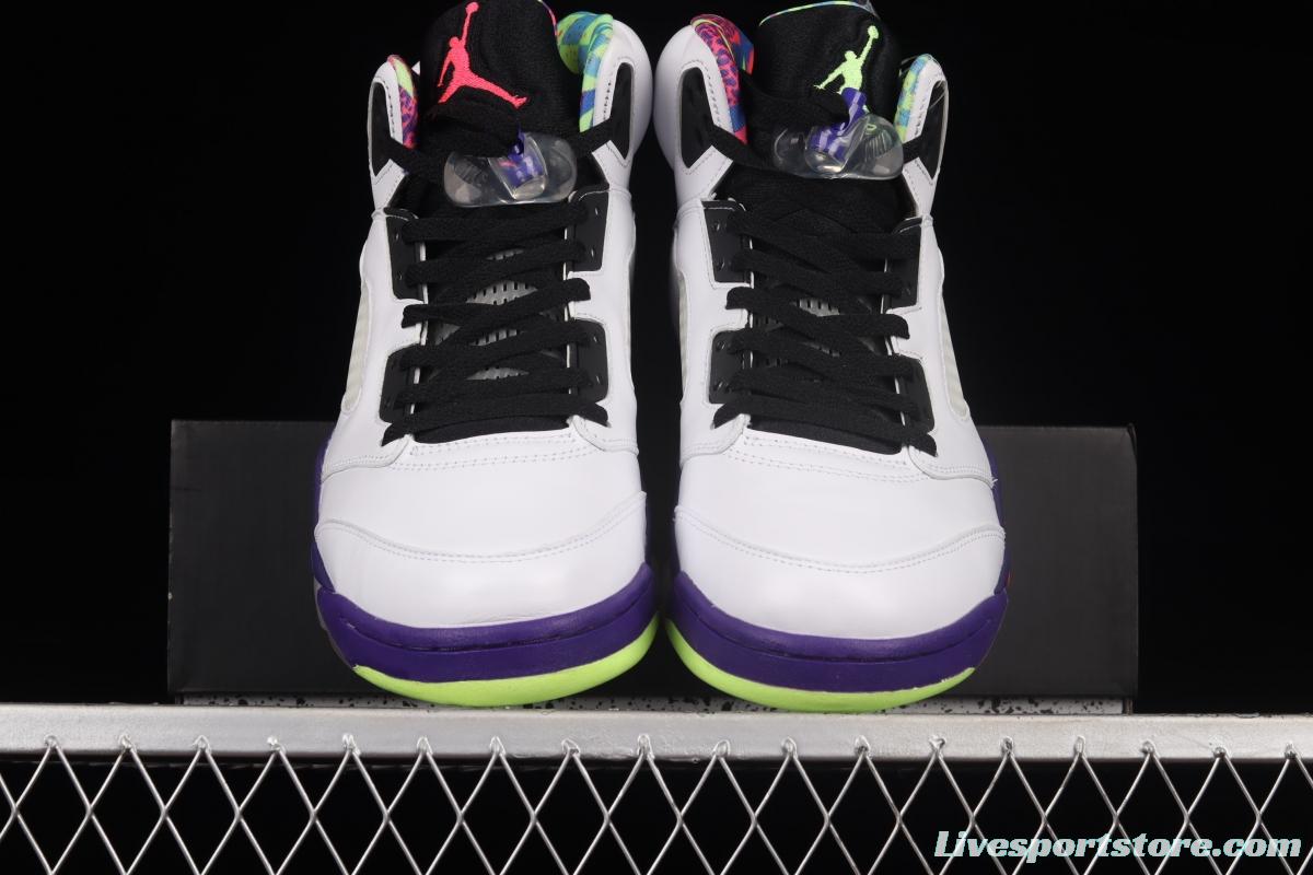 Air Jordan 5 White Bel-Air fresh Prince 2020 Edition College Purple DB3335-100