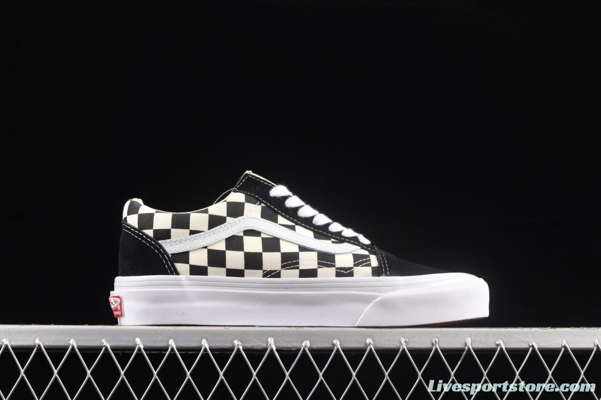 Vans Old Skool Anaheim Classic Black and White Chess Lattice 2.0 low-top casual board shoes VN0A4P3X639