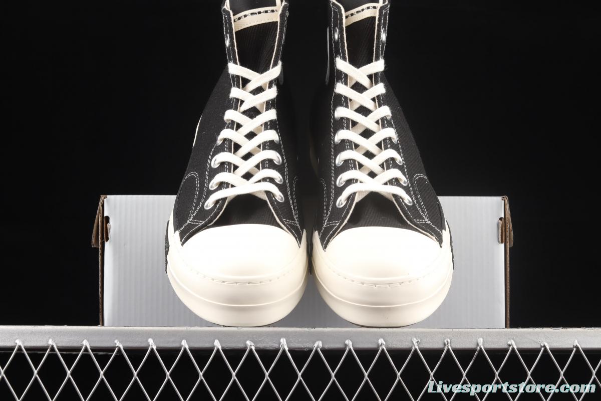 Converse x DRKSHDW international famous designer RickOwens launched a joint series of high-top casual board shoes A00130C.