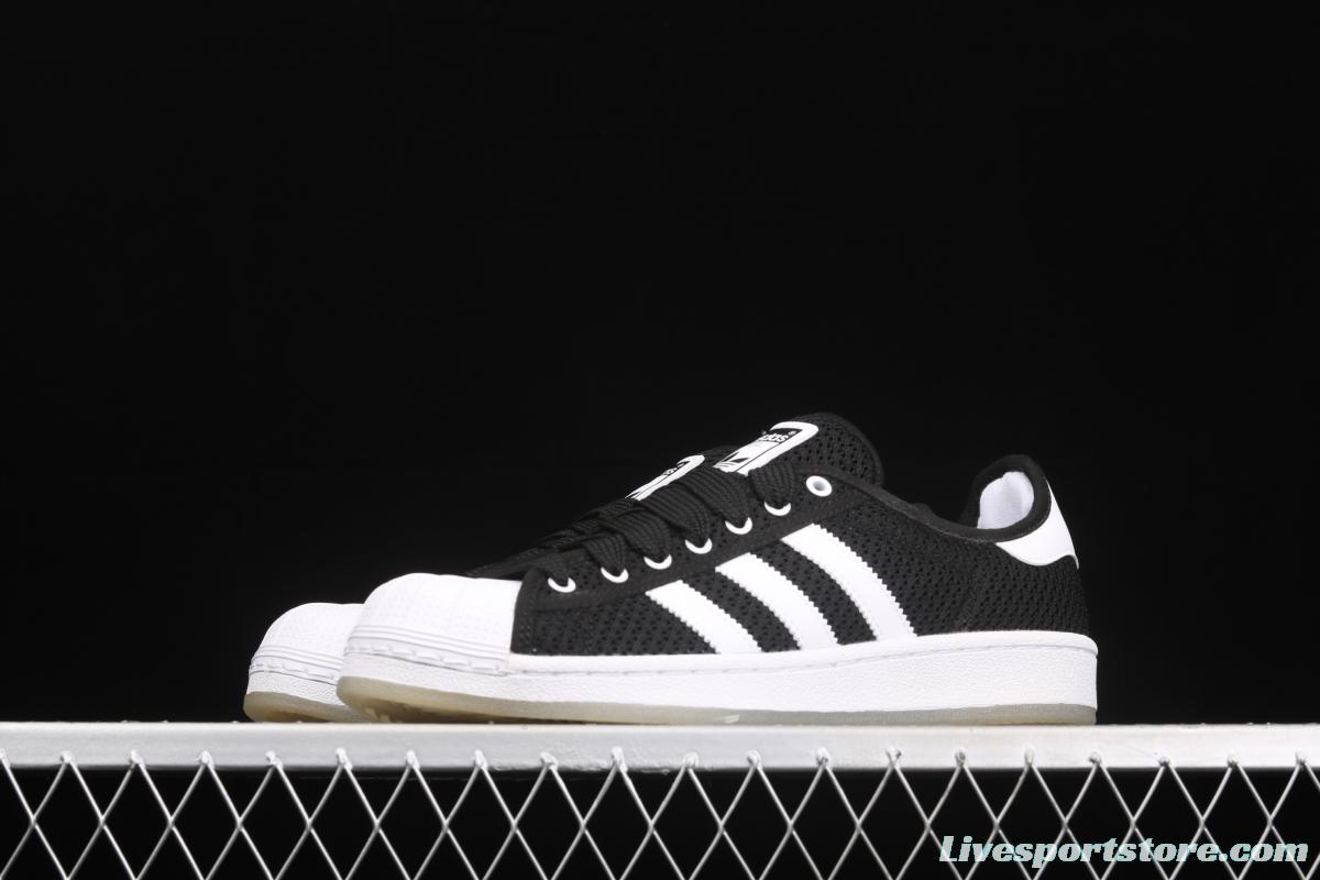 Adidas Originals Superstar S82584 shell head knitting breathable leisure board shoes