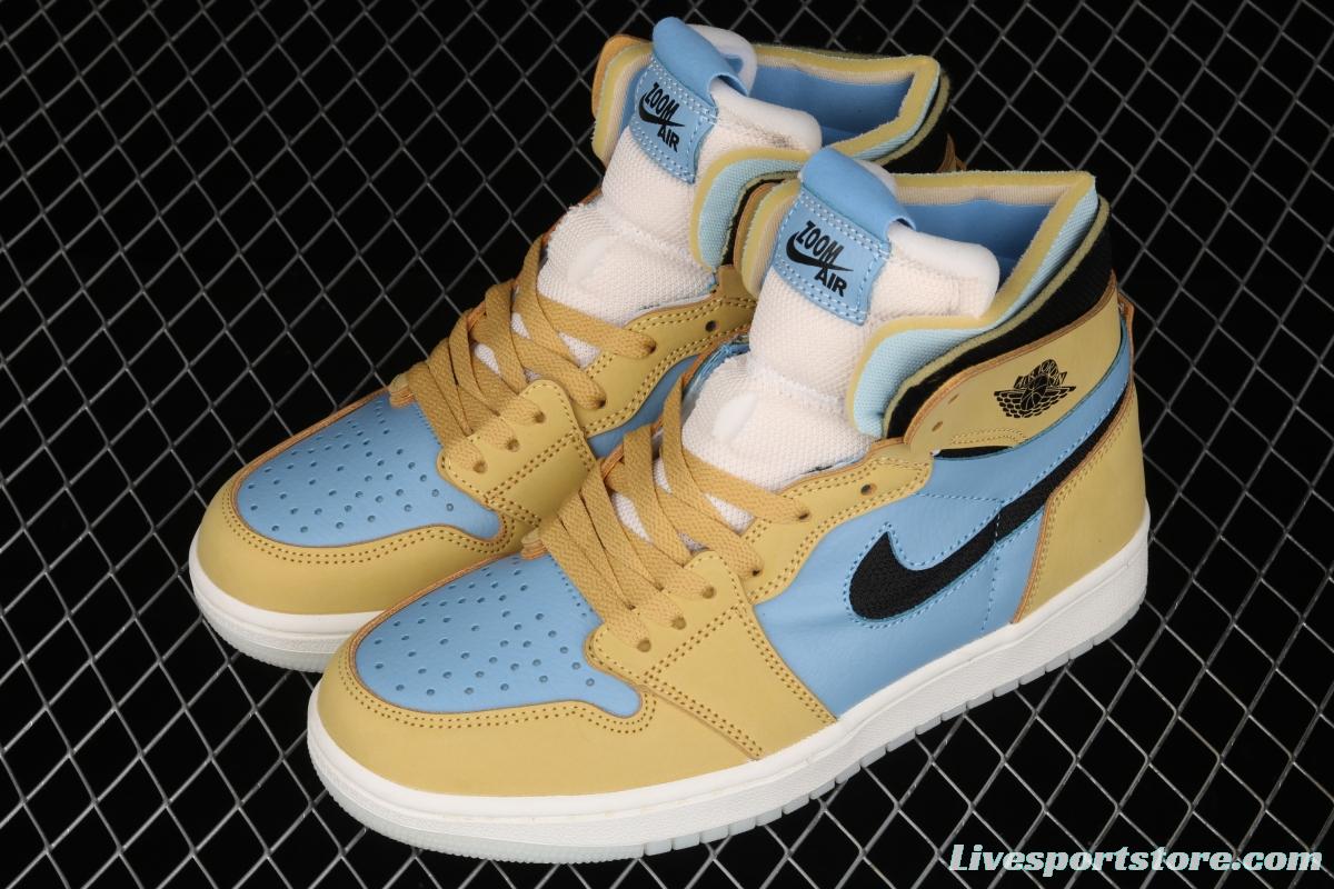 Air Jordan 1 Zoom CMFT Black Blue Yellow CT0978-900