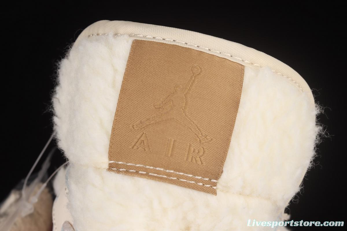 Air Jordan 1 Mid Pearl Milk Tea Zhongbang Basketball shoes DO2207-264