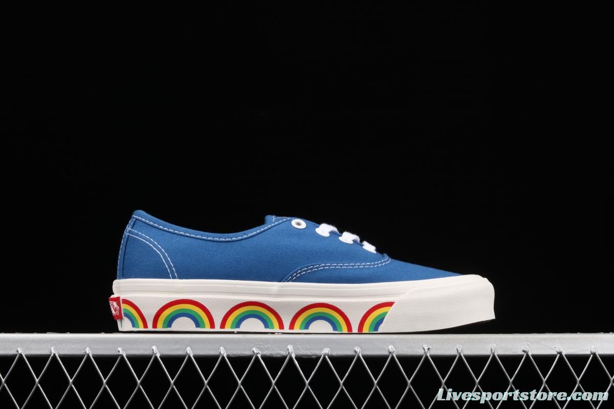 Vans Authentic blue rainbow Anaheim low-top casual board shoes VN0A54F241D