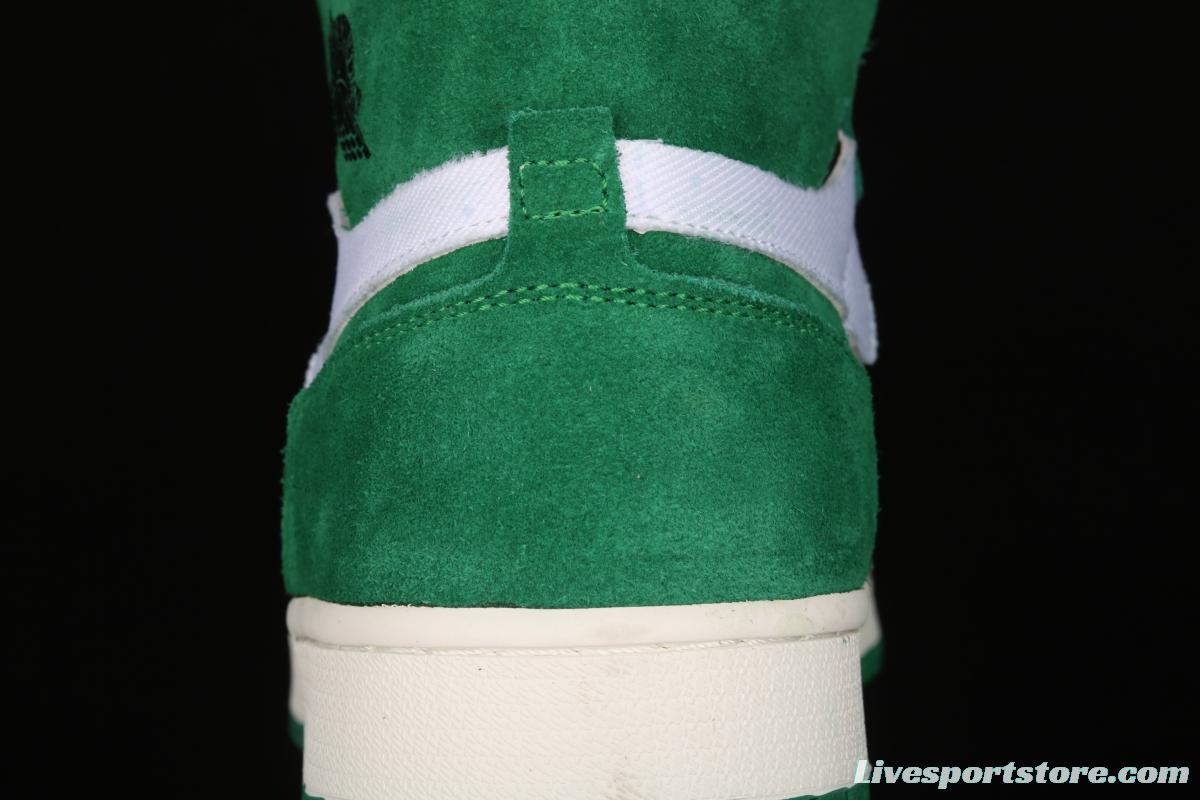 Air Jordan 1 Zoom CMFT StAdidasium Green white and green splicing CT0978-300