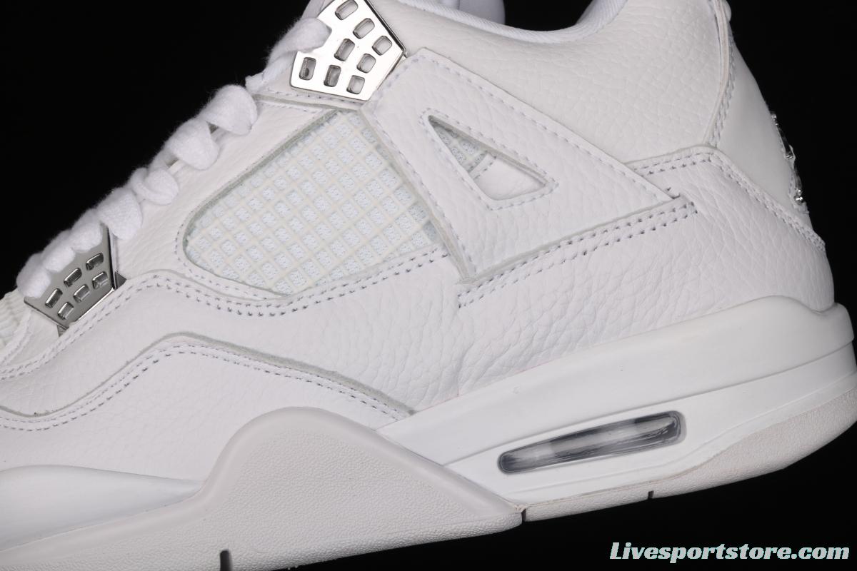 Air Jordan4 Retro PureMoney White Cat headlayer True Standard 308497-100