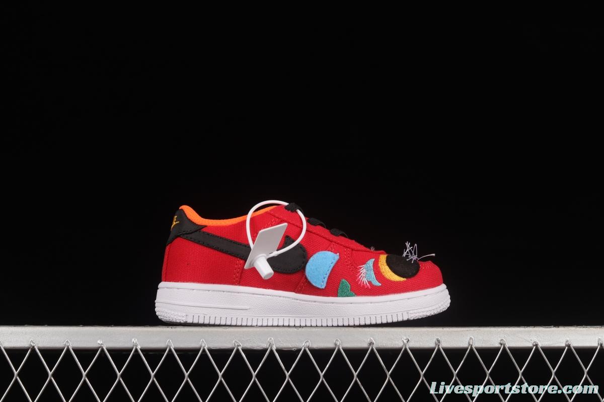 NIKE Air Force 1'07 TD New Year Tiger Canvas Size Kids DQ5072-601