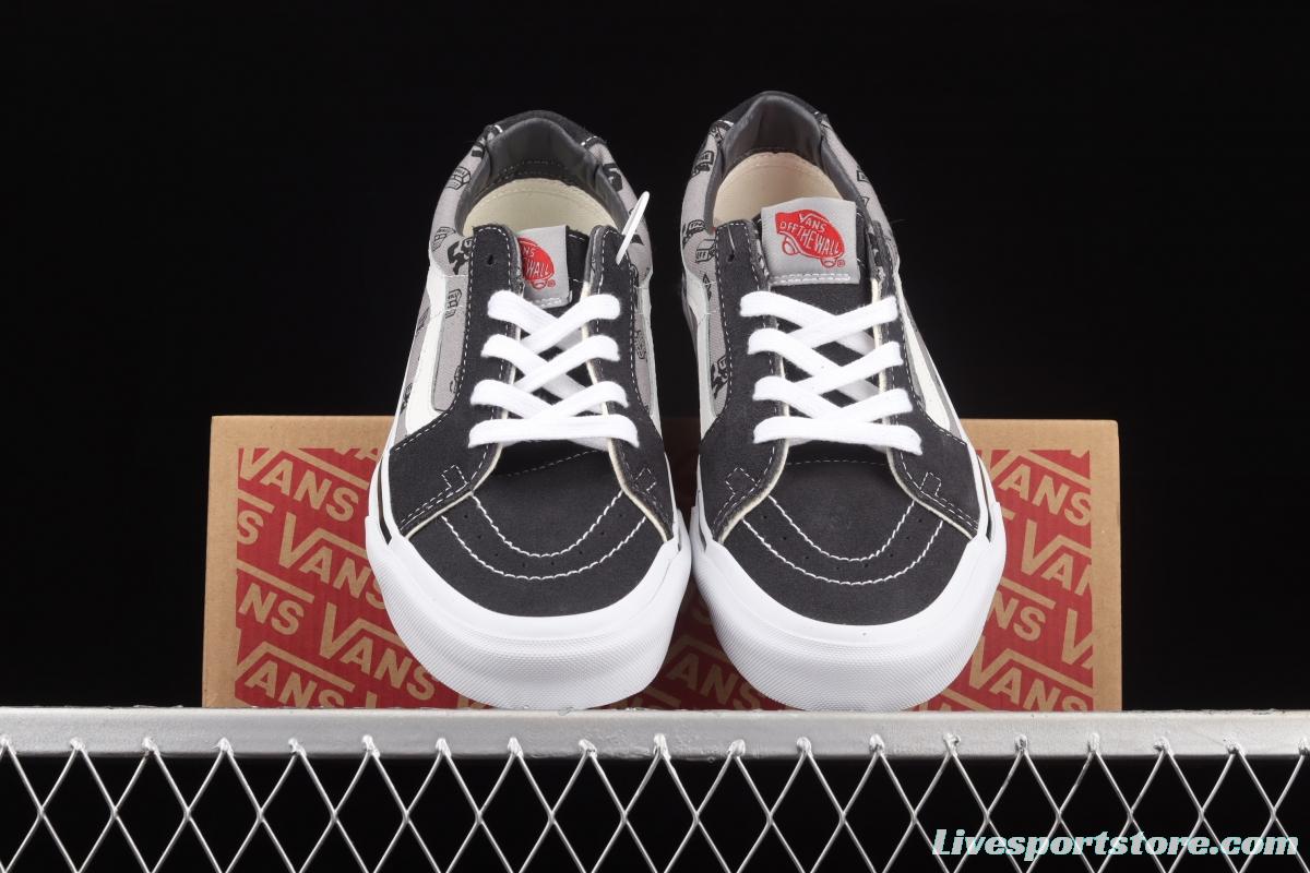 Kazuki Kuraishi x Vans SK8-Low Cangshi Yishu co-branded gray suede low-top skateboard shoes VN0A4UUK6UU