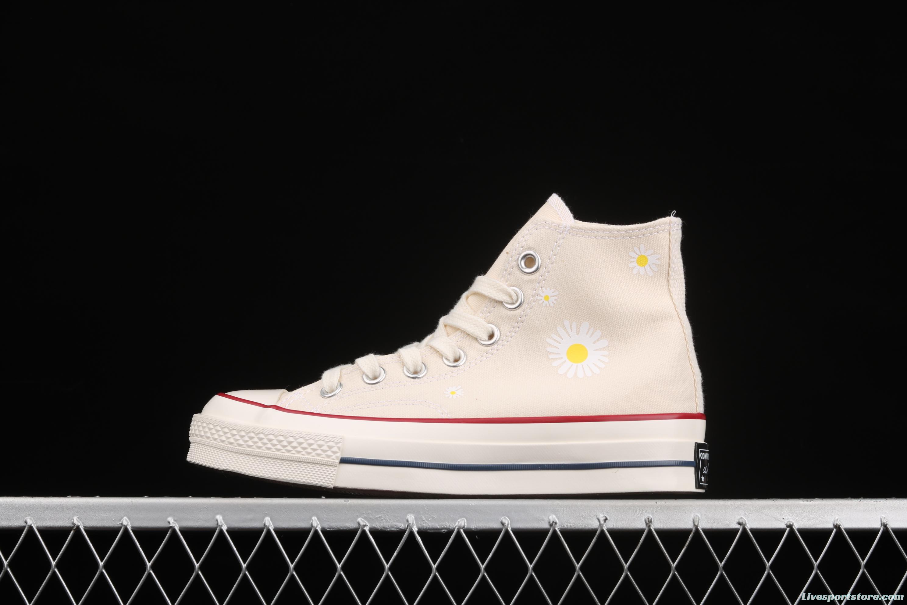 Converse 1970 s PEACEMINUSONE second generation daisy joint style high top casual board shoes 162053C