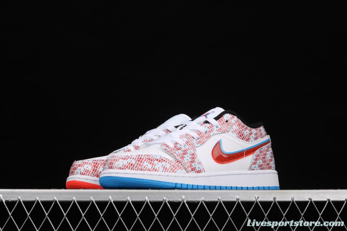 Air Jordan 1 Low naked eye 3D low-top basketball shoes DD1527-114,