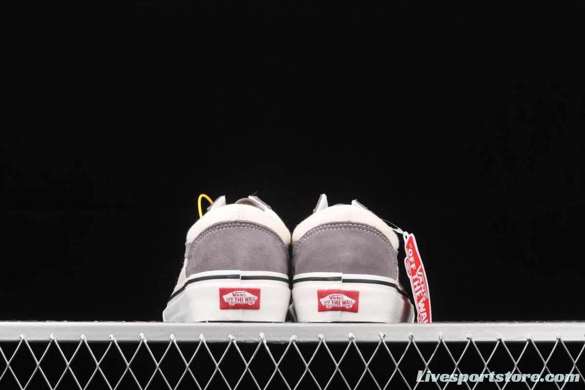 Vans Old Skool gray and white color low-top board shoes sports board shoes VNOA3WKT4OP