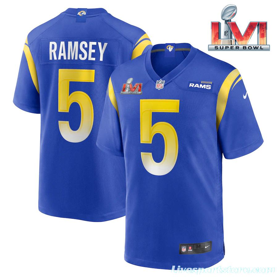 Men's Jalen Ramsey Royal Super Bowl LVI Bound Limited Jersey