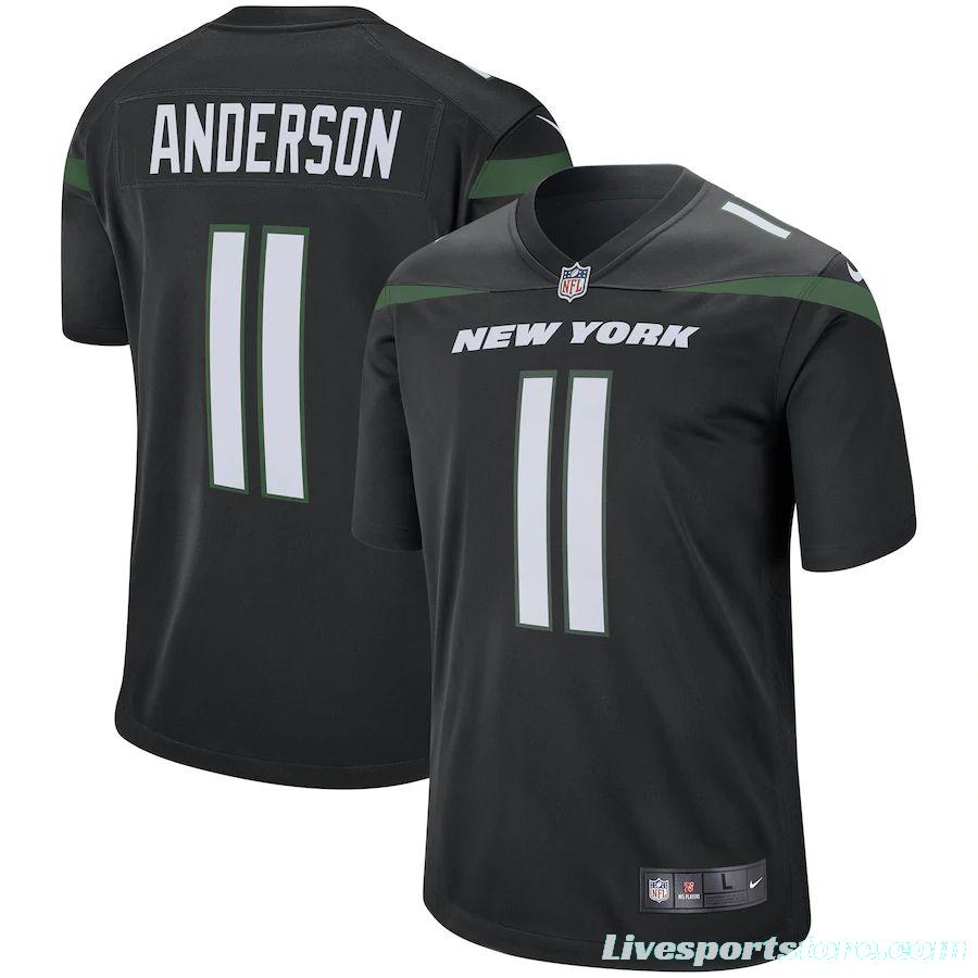 Men's Robby Anderson Stealth Black Player Limited Team Jersey