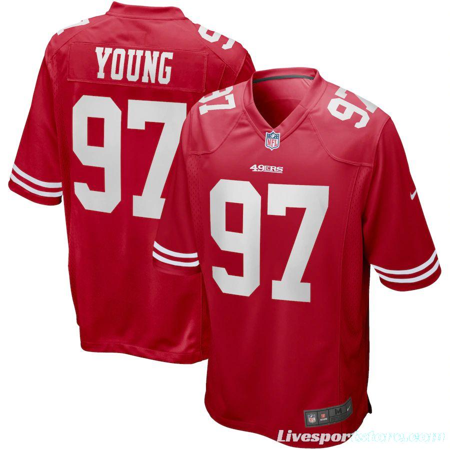 Men's Bryant Young Scarlet Retired Player Limited Team Jersey