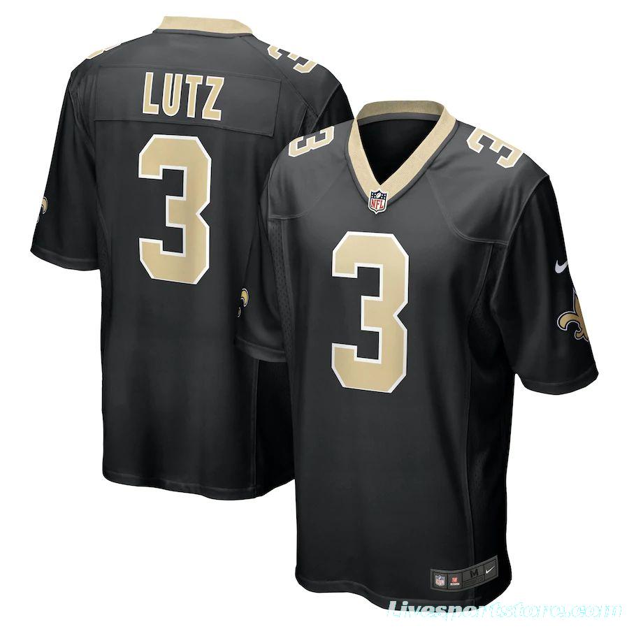 Men's Wil Lutz Black Player Limited Team Jersey