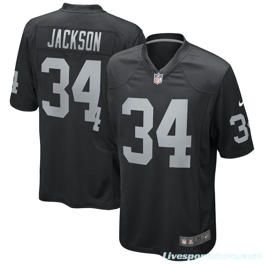 Men's Bo Jackson Black Retired Player Limited Team Jersey