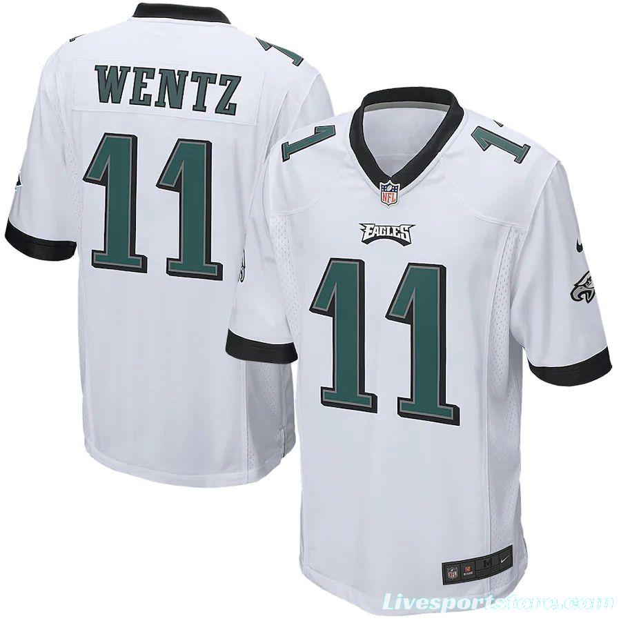 Men's Carson Wentz White Player Limited Team Jersey