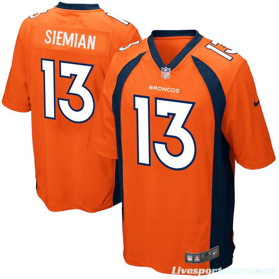 Men's Trevor Siemian Orange Player Limited Team Jersey