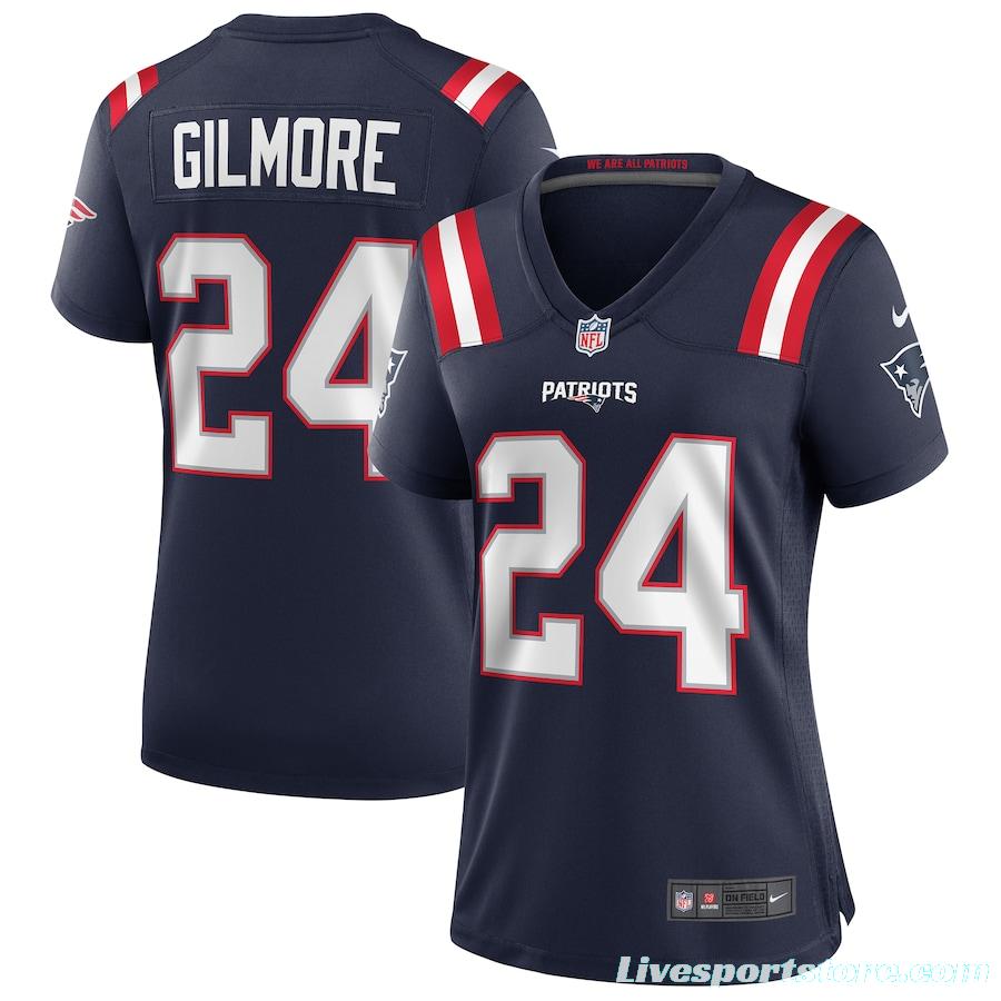 Women's Stephon Gilmore Navy Player Limited Team Jersey