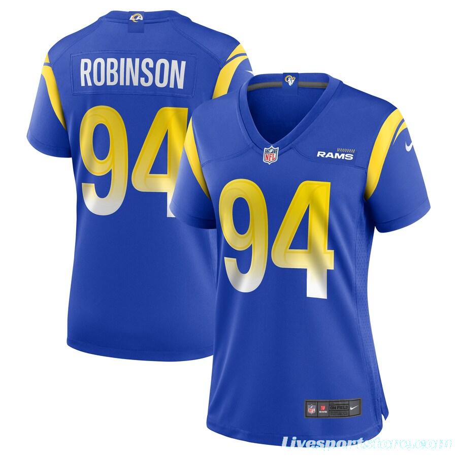 Women's A'Shawn Robinson Royal Player Limited Team Jersey